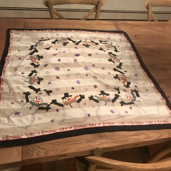 Save the Children Large Snowman Scarf - Picture 3 of 6